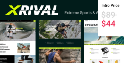 xrival extreme sports and adventure wordpress theme