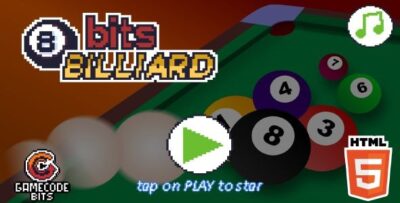 8 bits billiard html5 game