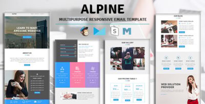 alpine email template multipurpose responsive with stampready builder access