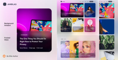 ambilas ambient blog magazine wordpress theme