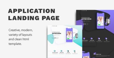appmicron app product landing page