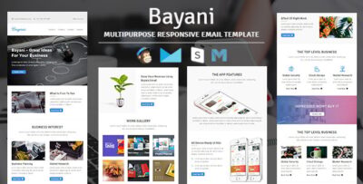 bayani multipurpose responsive email template with stampready builder access