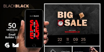 black black friday email template online builder 2.1