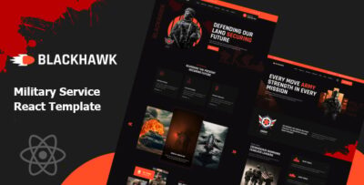 blackhawak military service react template