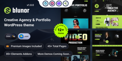 blunor – creative agency portfolio wordpress theme
