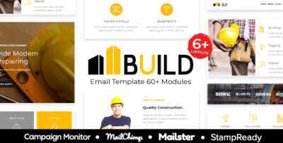 build construction building responsive email template stampready mailster mailchimp