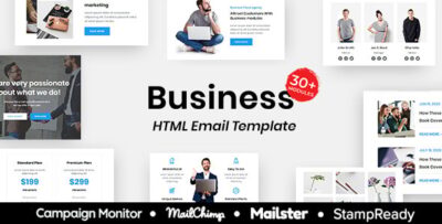 business multipurpose responsive email template 30 modules mailchimp
