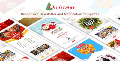 christmas 10 responsive newsletter and notification templates