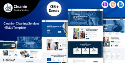 cleanin cleaning services html5 template