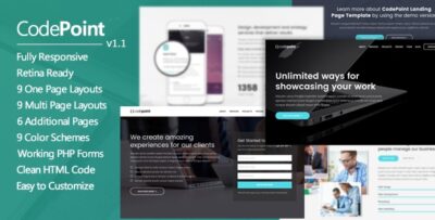 codepoint premium multi purpose landing page
