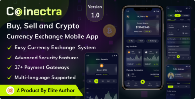 coinectra buy sell and crypto currency exchange flutter app android ios