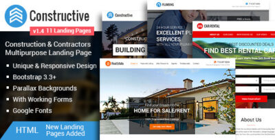 constructive contractors multipurpose html landing page
