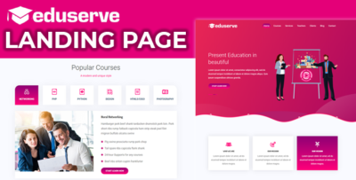 eduserve educational landing page