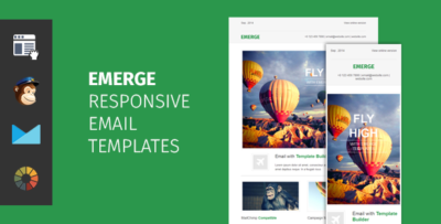 emerge responsive email template with editor