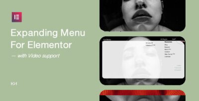 expanding menu for elementor