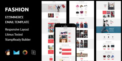 fashion ecommerce responsive email template stampready builder