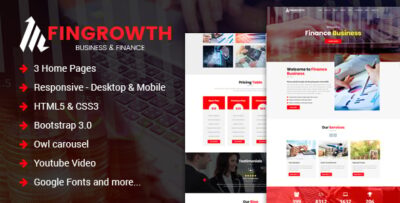 finance bussiness responsive landing page html template