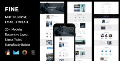 fine multipurpose responsive email template stampready builder