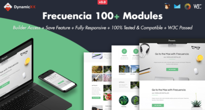 frecuencia 100 modules email online template builder