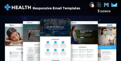 health multipurpose responsive email templates
