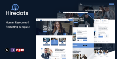 hiredots human resources recruiting next js template