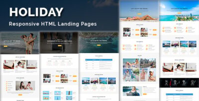 holiday multipurpose responsive html landing page