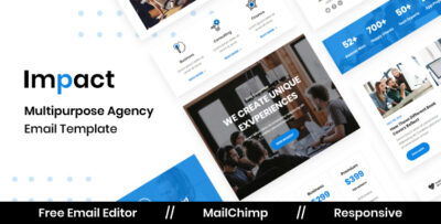 impact agency multipurpose responsive email template