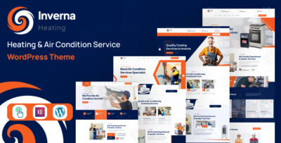 inverna heating air condition service wordpress theme