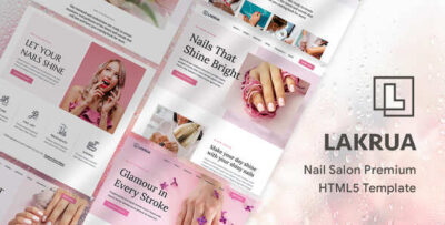 lakrua nail salon premium html5 template