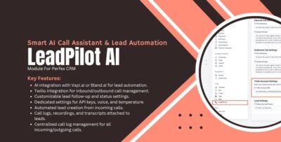 leadpilot – smart ai call assistant lead automation module for perfex crm
