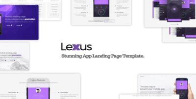 lexus responsive app landing page