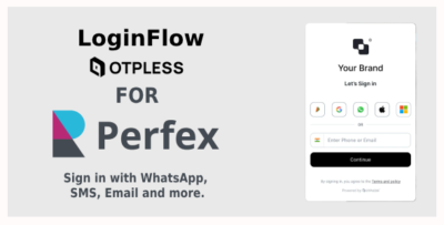 loginflow – otpless for perfex crm