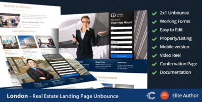 london real estate landing page