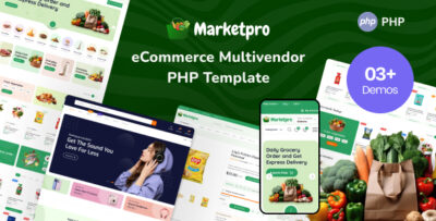 marketpro php ecommerce multipurpose multivendor template
