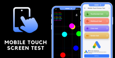 mobile touch screen test with admob ads android