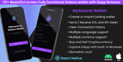 my solana wallet app react native source code secure dapp browser buysell cryp