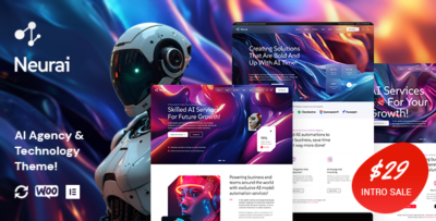 neurai ai agency technology wordpress theme