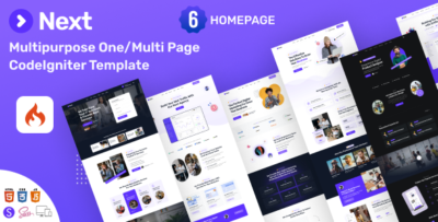 next multi purpose codeigniter template