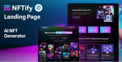 nftify — ai nft generator unbounce template