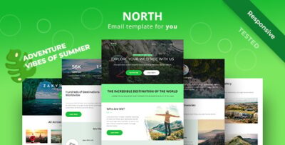 north adventure responsive email newsletter template