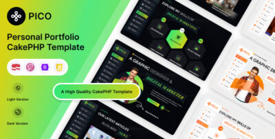 pico personal portfolio cakephp template
