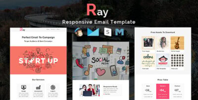ray multipurpose responsive email template