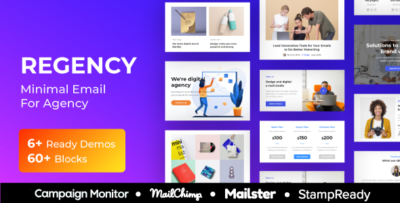 regency agency multiprupose responsive email template stampready builder mailster mailchimp