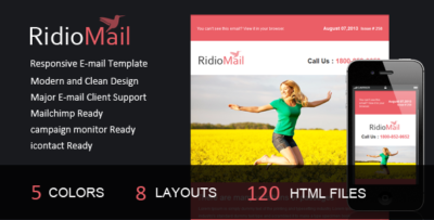 ridio mail responsive e mail template