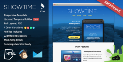 showtime responsive email template