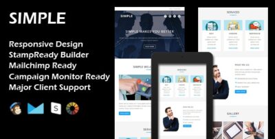 simple multipurpose responsive email template
