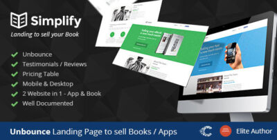 simplify unbounce landing page template