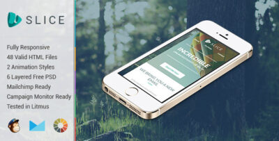 slice animation responsive email template