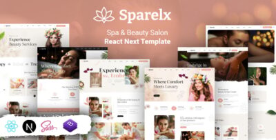 sparelax spa beauty react next template