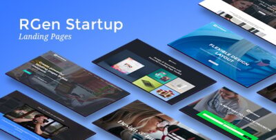 startup html landing pages
